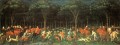 パオロ・ウッチェッロ作「森の狩り」1470年頃